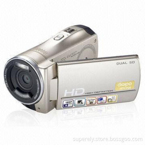 16.0MP HD Digital Video Camera with 3.0-inch Touch Screen, 16x Digital Zoom and Li-ion Battery